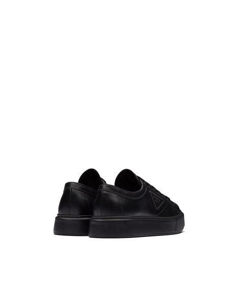 prada vitello soft sneakers|Prada Men's Vitello Leather Low Top Sneakers, Nero (Black).